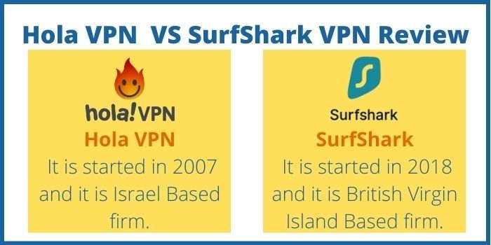 Hola VPN VS SurfShark Review
