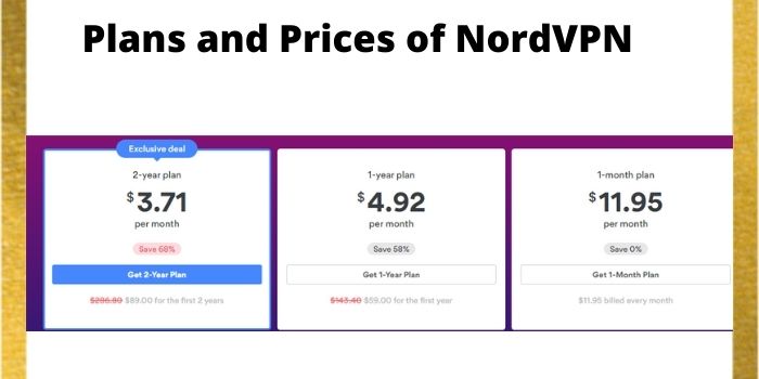 Plans and Prices of NordVPN