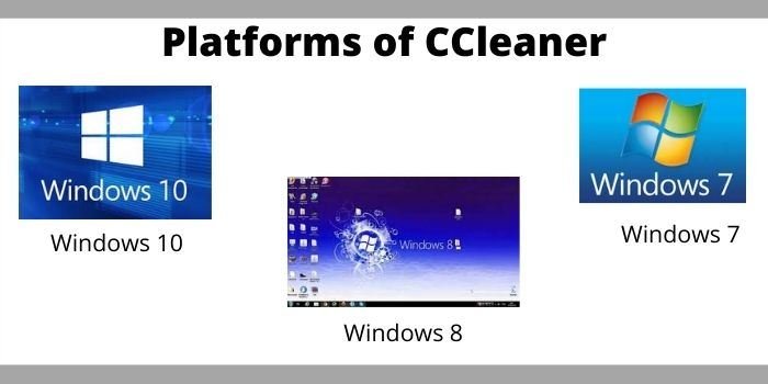 Platforms of CCleaner