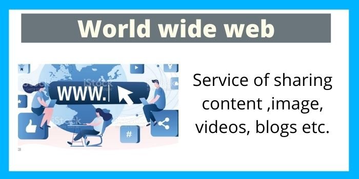 world wide web - most important basic services of internet