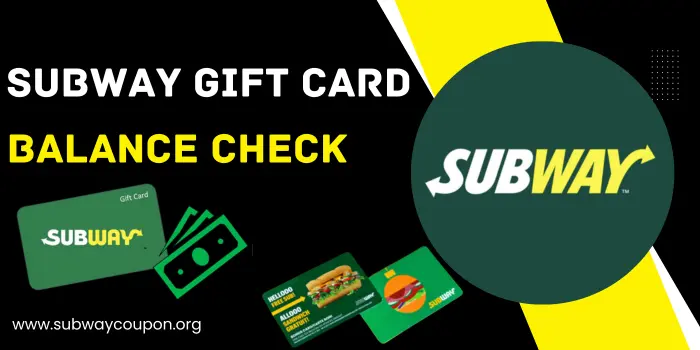 Subway Gift Card Balance
