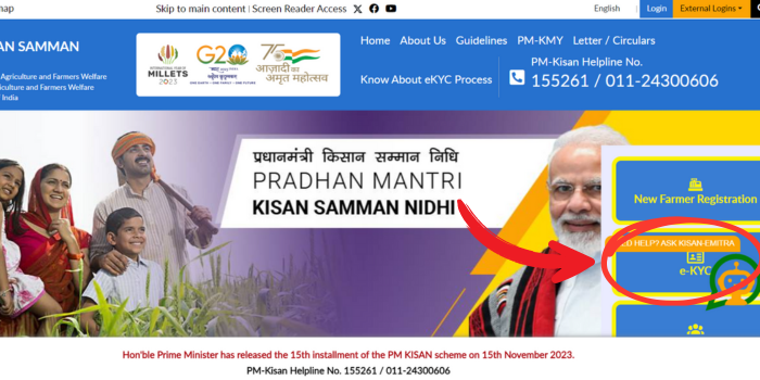 pm kisan ekyc
